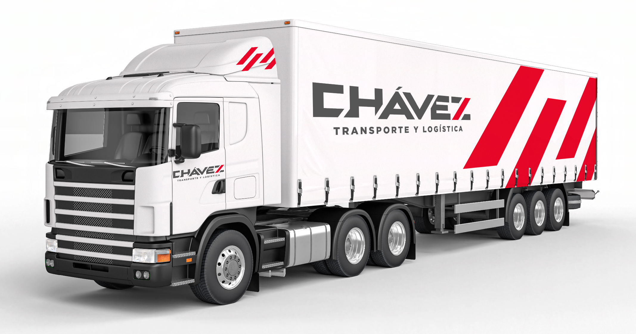Camión de Chávez Transporte y Logística en carretera